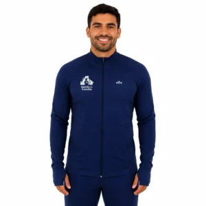 Casaco masculino UV 50+ profissional frente